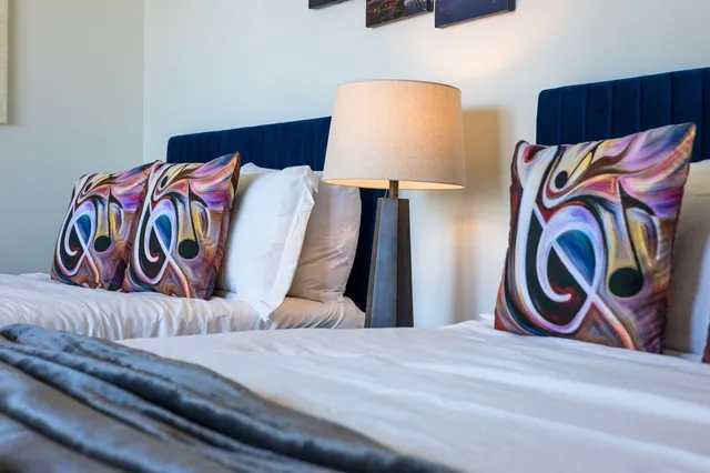 a close view of a door in the kitchen