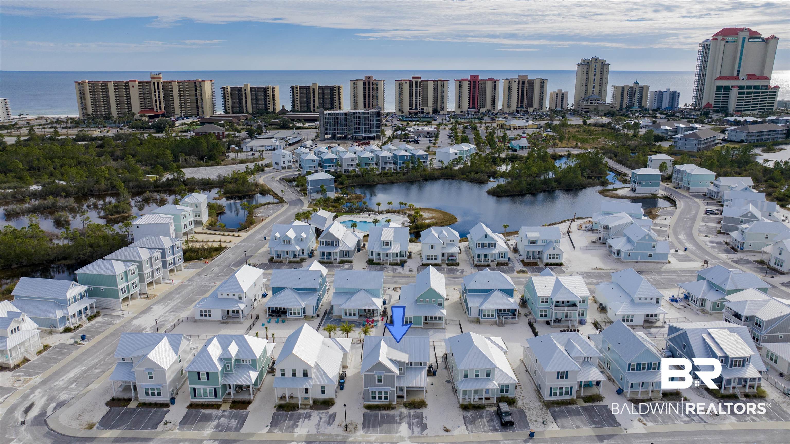 24174 Pepper Lane Orange Beach, AL 36561 - Photo 61 of 63 Aerial view with a water view