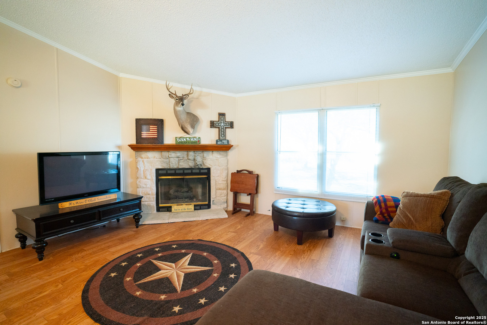 1659 Mesa Verde Sabinal, TX 78881 - Photo 3 of 38 a living room with furniture and a fireplace