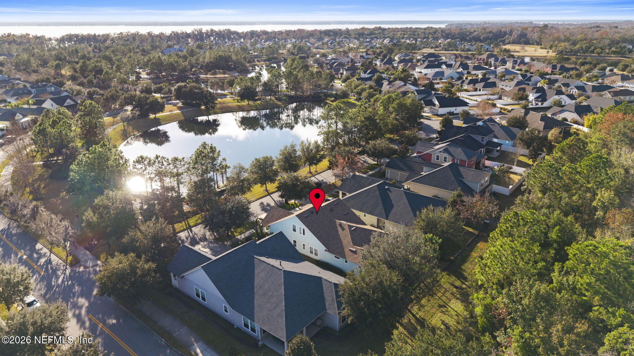 26 Olivette Street St. Johns, FL 32259 - Photo 42 of 42 an aerial view of house with yard and mountain view in back