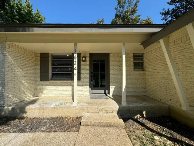 a view of a entryway door front of house