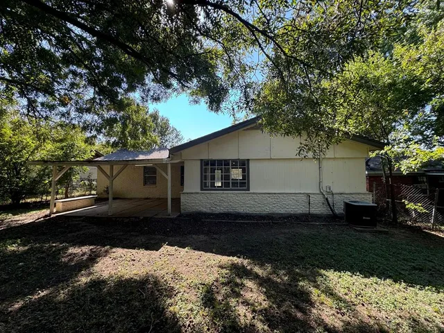 a backyard of a house
