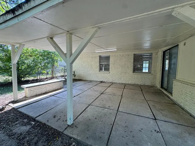 a view of front door of house