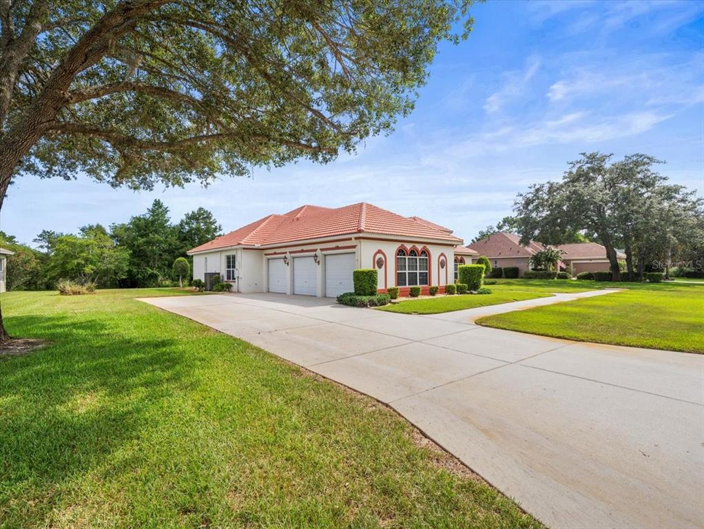 8698 Mississippi Run Weeki Wachee, FL 34613 - Photo 4 of 58 a view of house with garden and tall trees