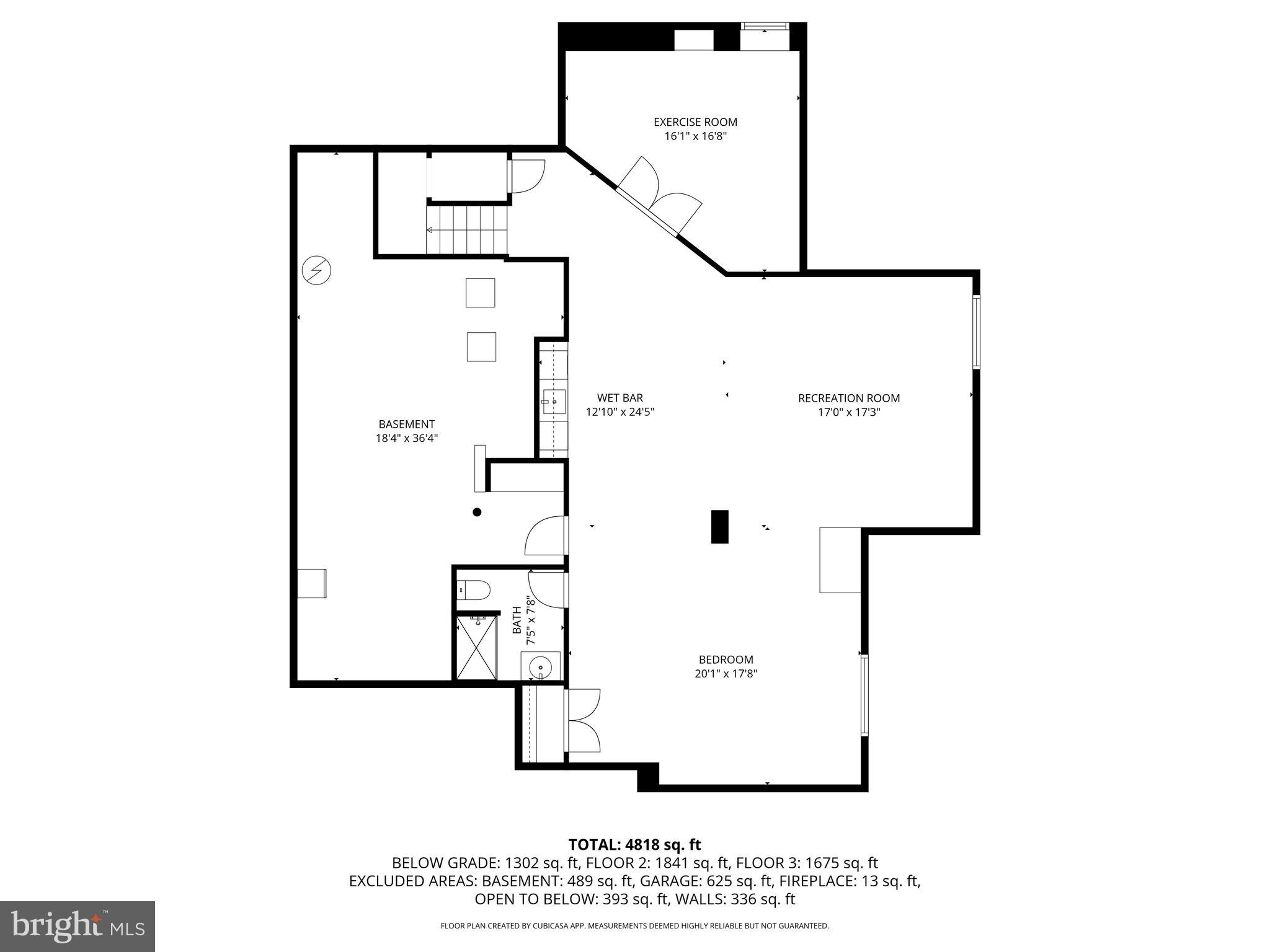 223 Warren Court Exton, PA 19341 - Photo 54 of 55 Basement Level Floor Plan