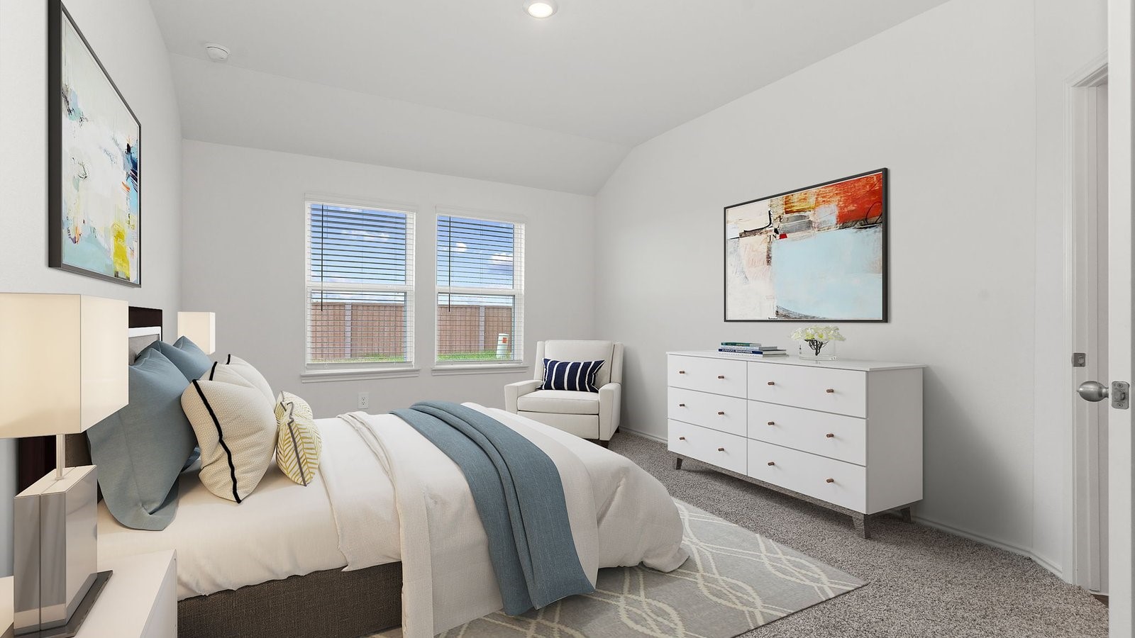 3623 Koop Loop Fulshear, TX 77423 - Photo 18 of 47 a bedroom with a bed and a window