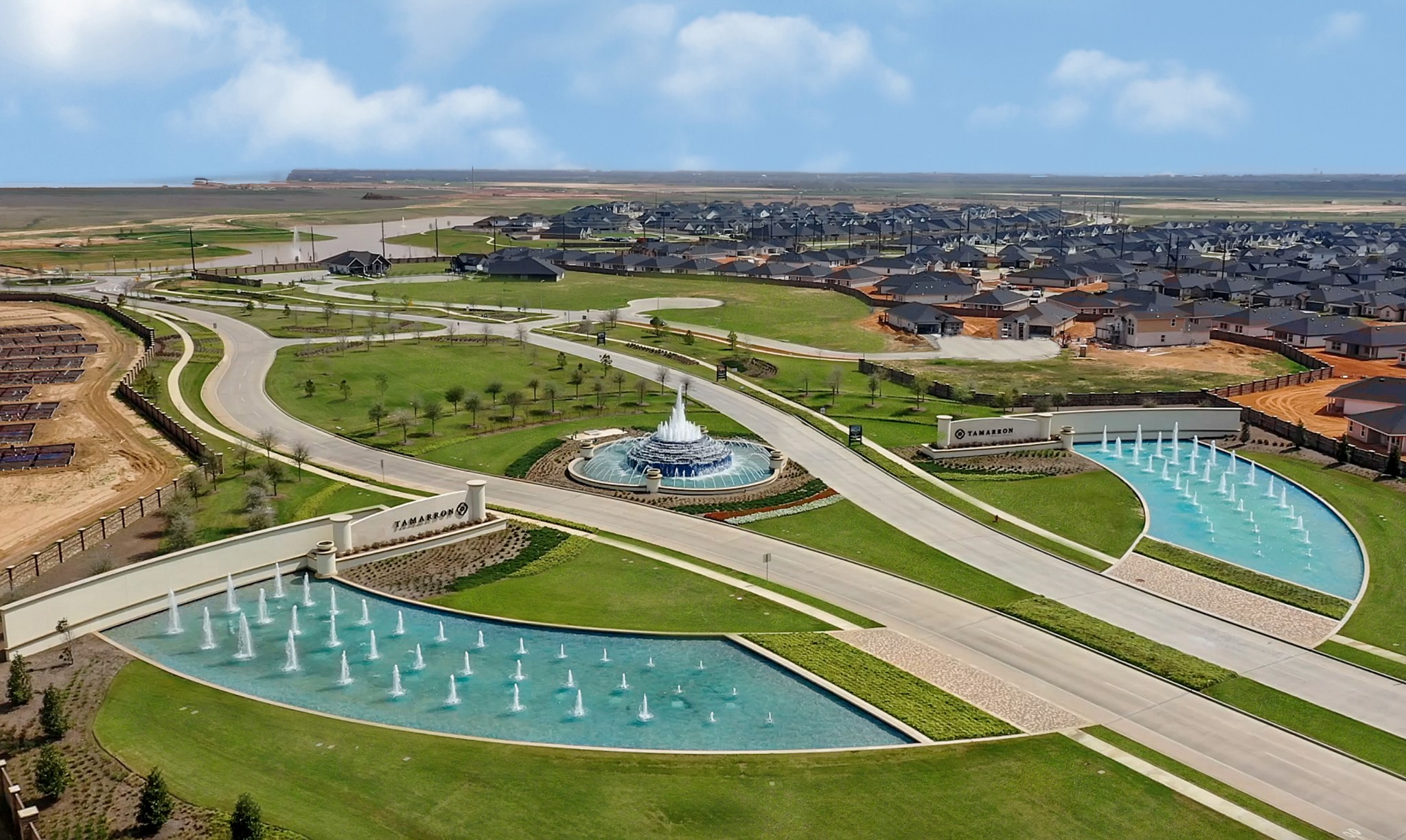 3623 Koop Loop Fulshear, TX 77423 - Photo 26 of 47 a view of a swimming pool with a terrace