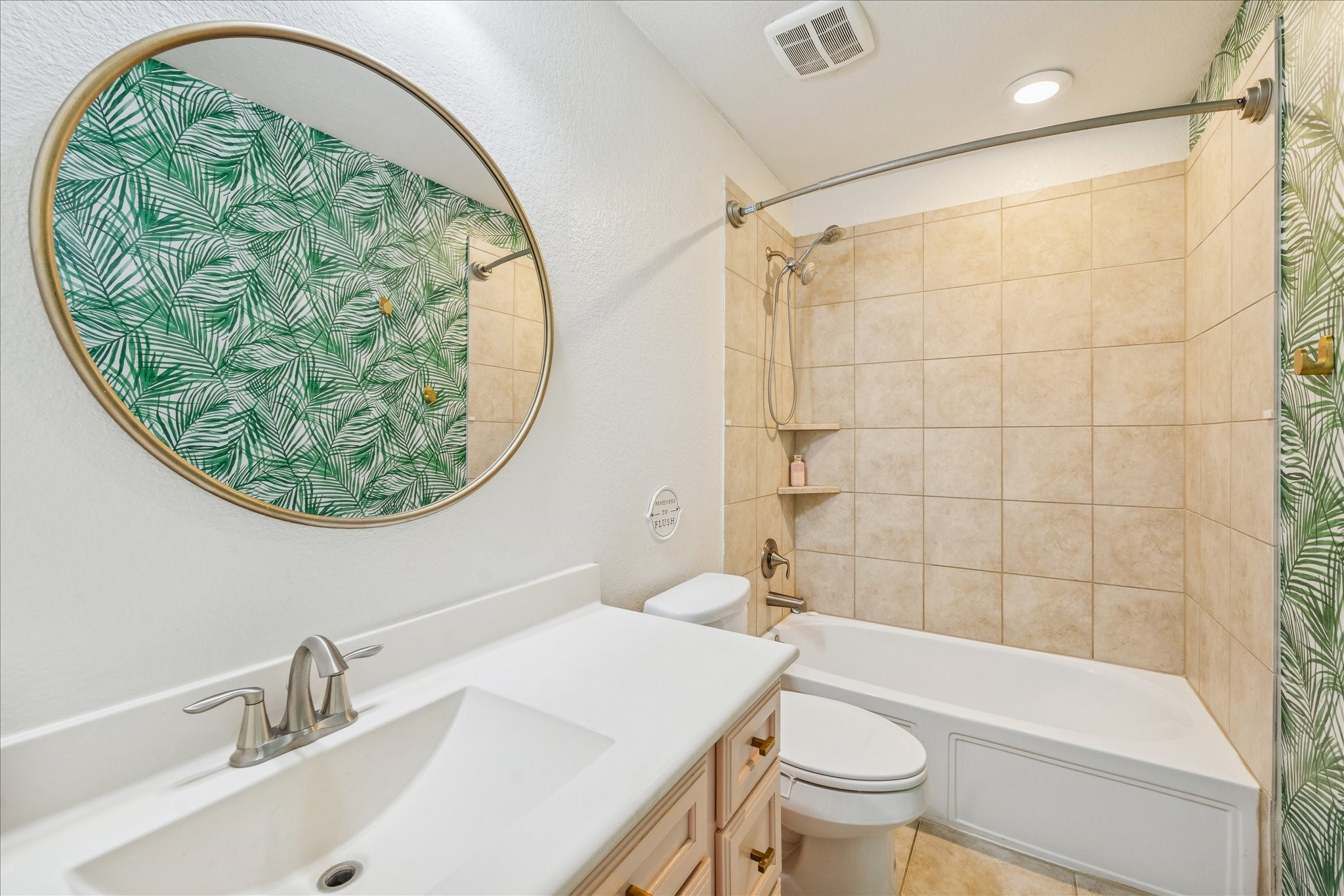 17903 Rushing Hollow Court Tomball, TX 77377 - Photo 27 of 34 a bathroom with a sink and a mirror