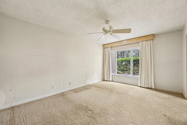 a view of a lake with beach