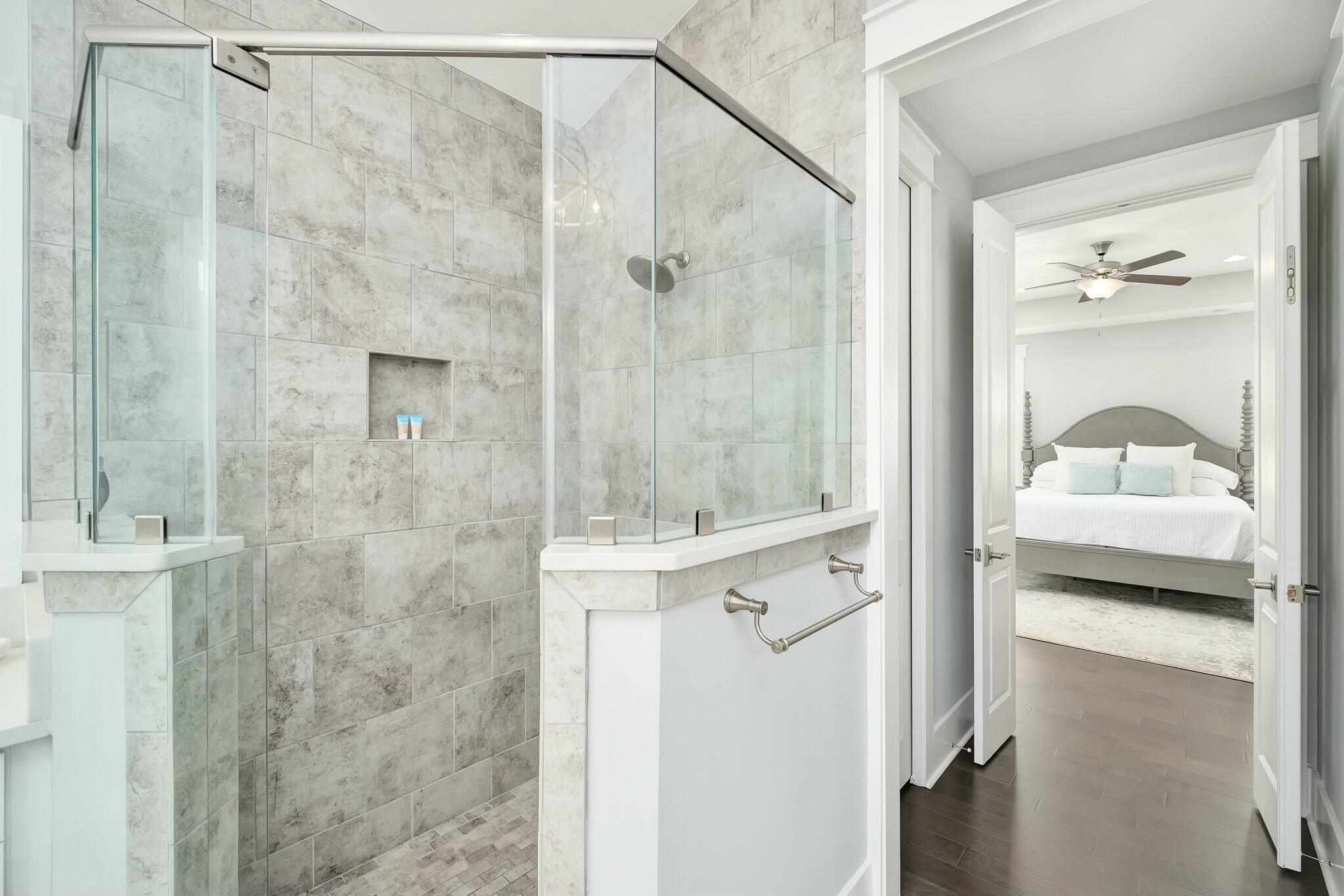 116 Prairie Pass Santa Rosa Beach, FL 32459 - Photo 19 of 59 a en suite bathroom with a shower