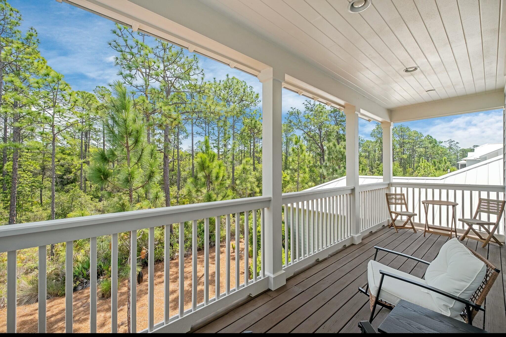 116 Prairie Pass Santa Rosa Beach, FL 32459 - Photo 20 of 59 a view of a two chairs in the balcony