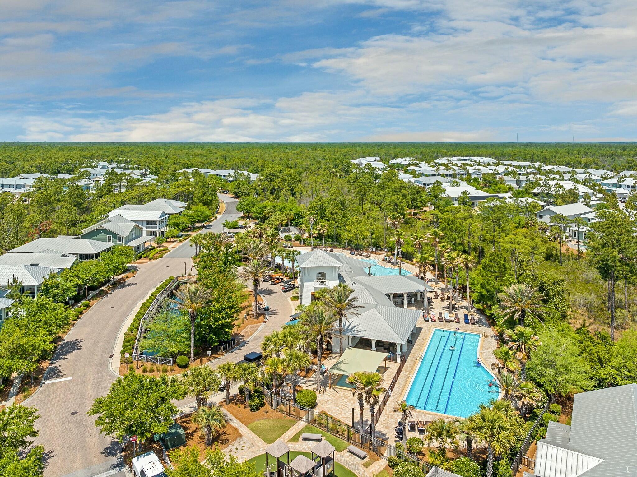 116 Prairie Pass Santa Rosa Beach, FL 32459 - Photo 42 of 59 an aerial view of residential houses with outdoor space