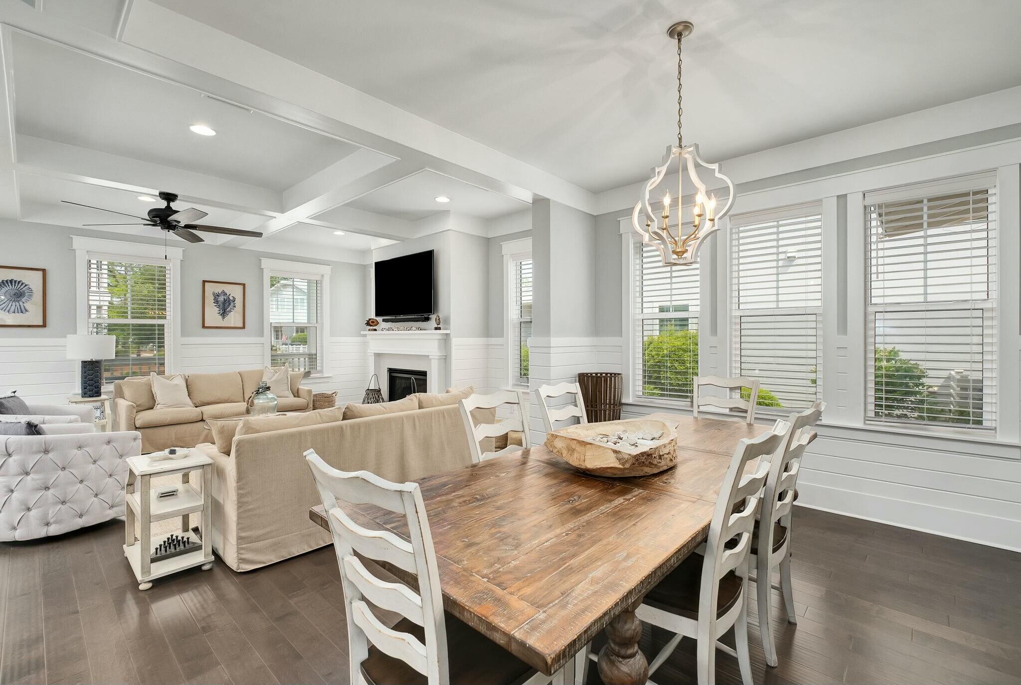 116 Prairie Pass Santa Rosa Beach, FL 32459 - Photo 7 of 59 a view of a dining room with furniture window and wooden floor