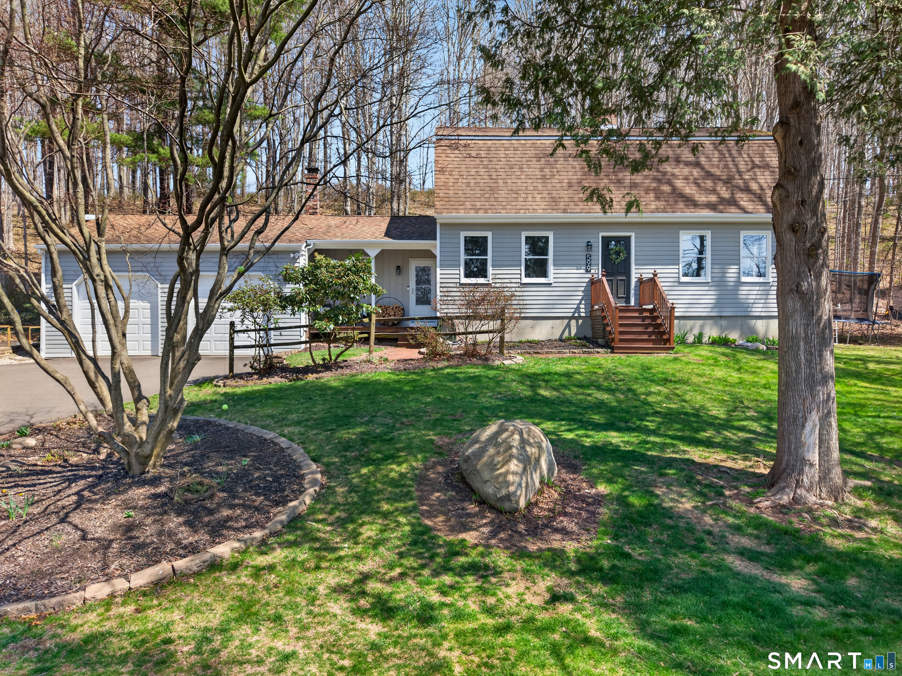 599 Durham Road Guilford, CT 06437 - Photo 5 of 42 a view of a house with backyard and a tree