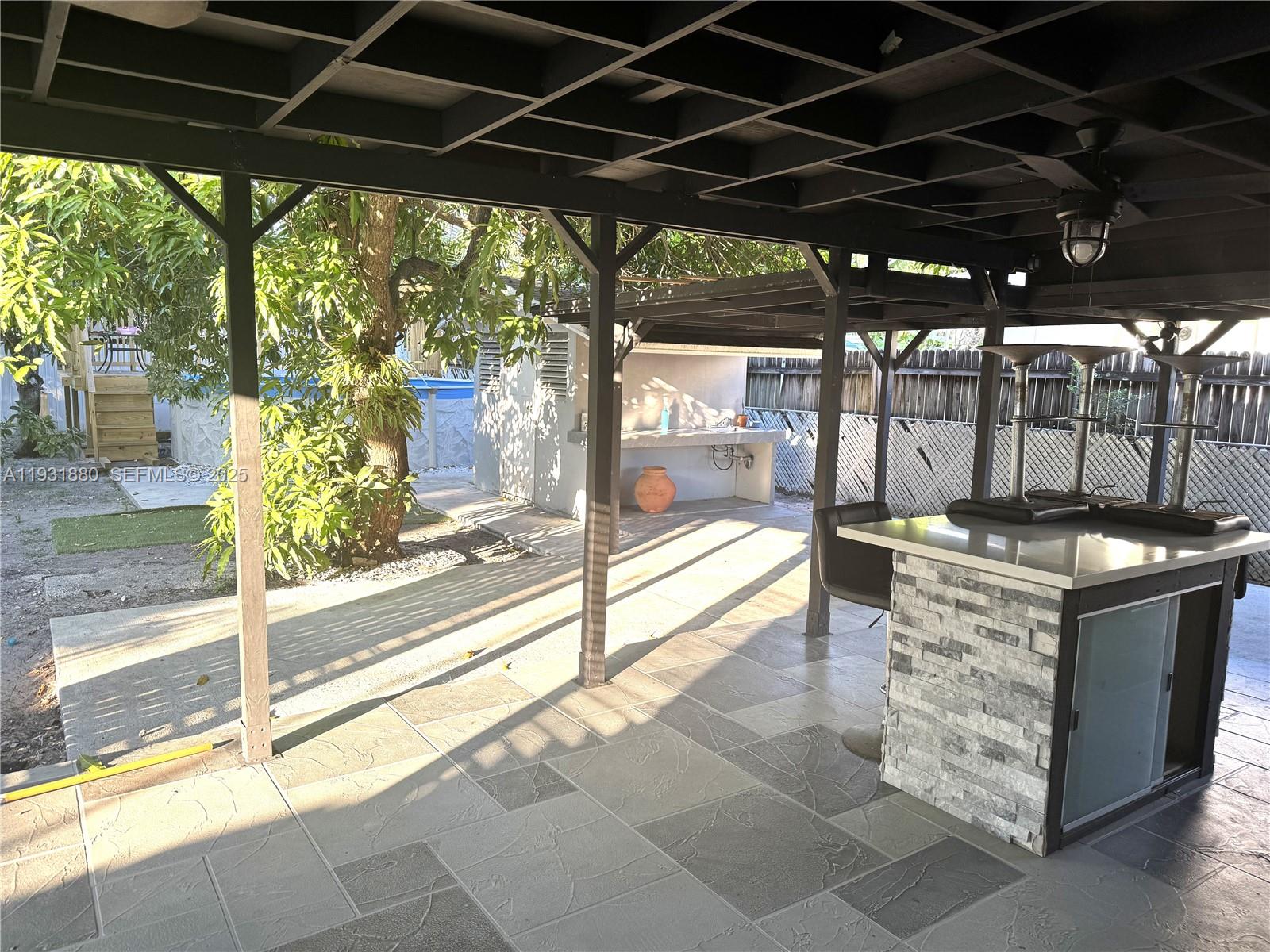 731 East 19th Street Hialeah, FL 33013 - Photo 8 of 17 a view of a outdoor kitchen