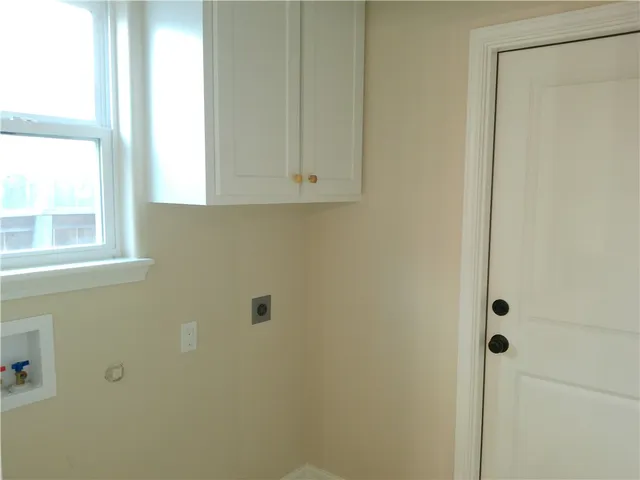 a bathroom with a window