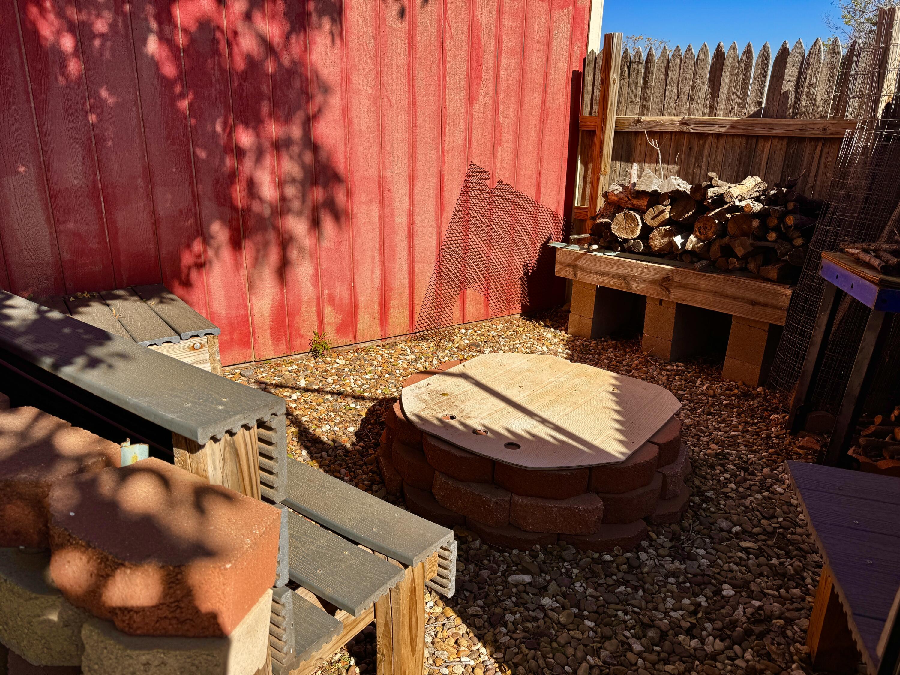 3902 Sides Street Plainview, TX 79072 - Photo 25 of 26 a view of a balcony with chairs and a fire pit