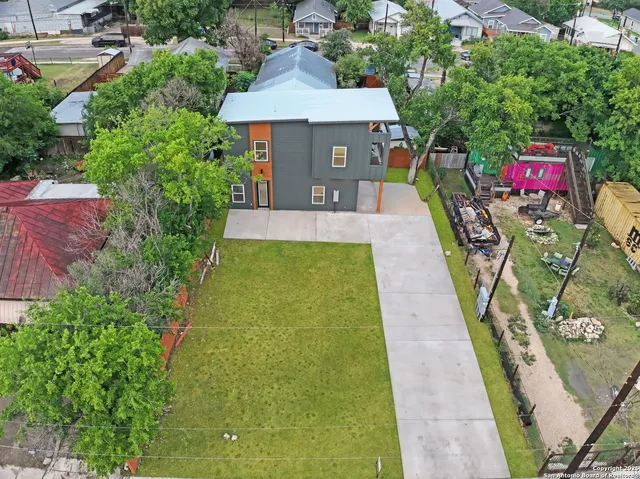 a view of a city with a lake view