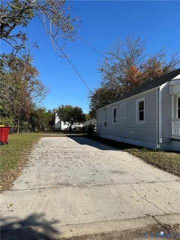 a backyard of a house