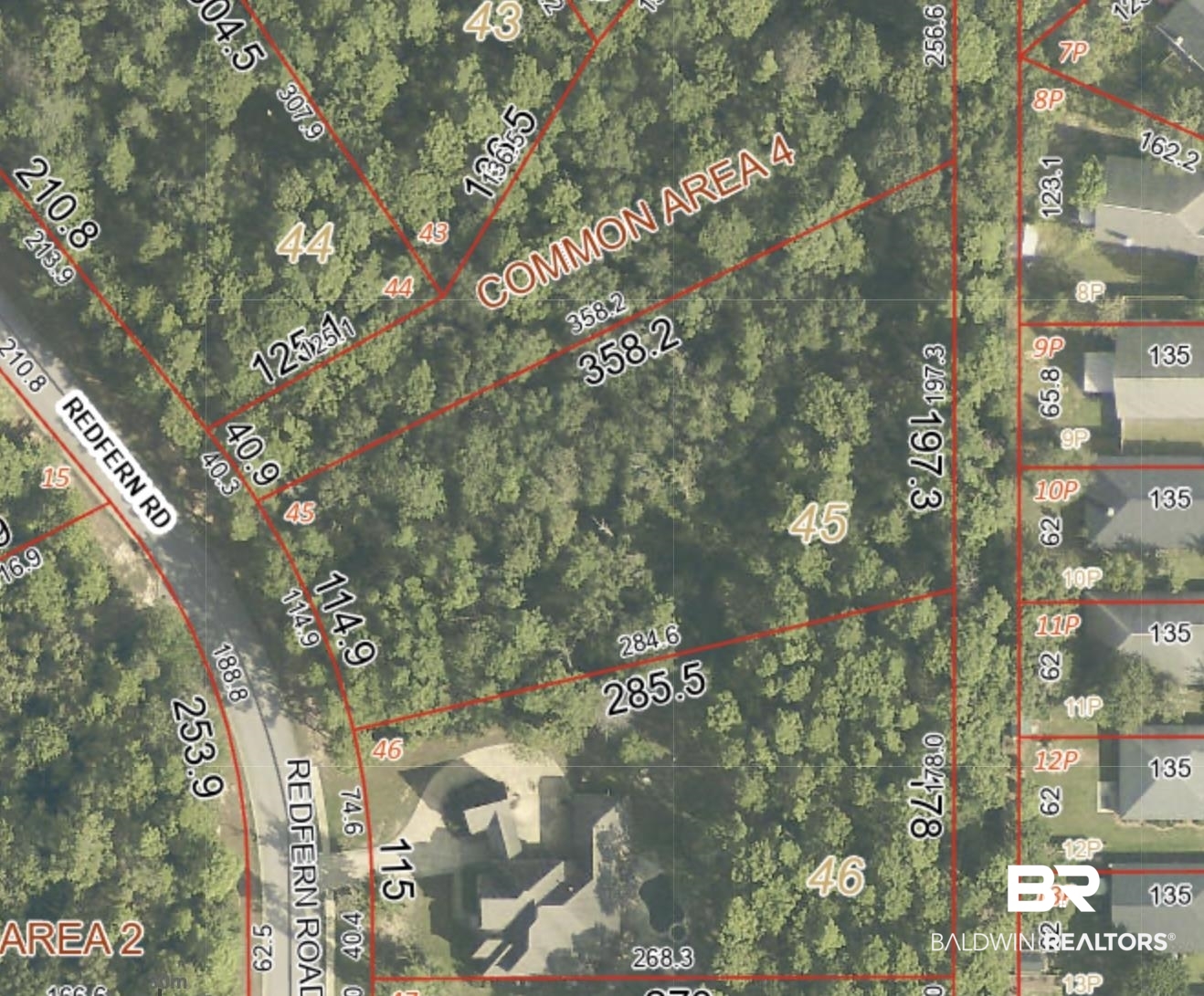 11324 Redfern Road Daphne, AL 36526 - Photo 2 of 4 Plat Map. Illustrating property boundaries, dimensions, and designations for various parcels