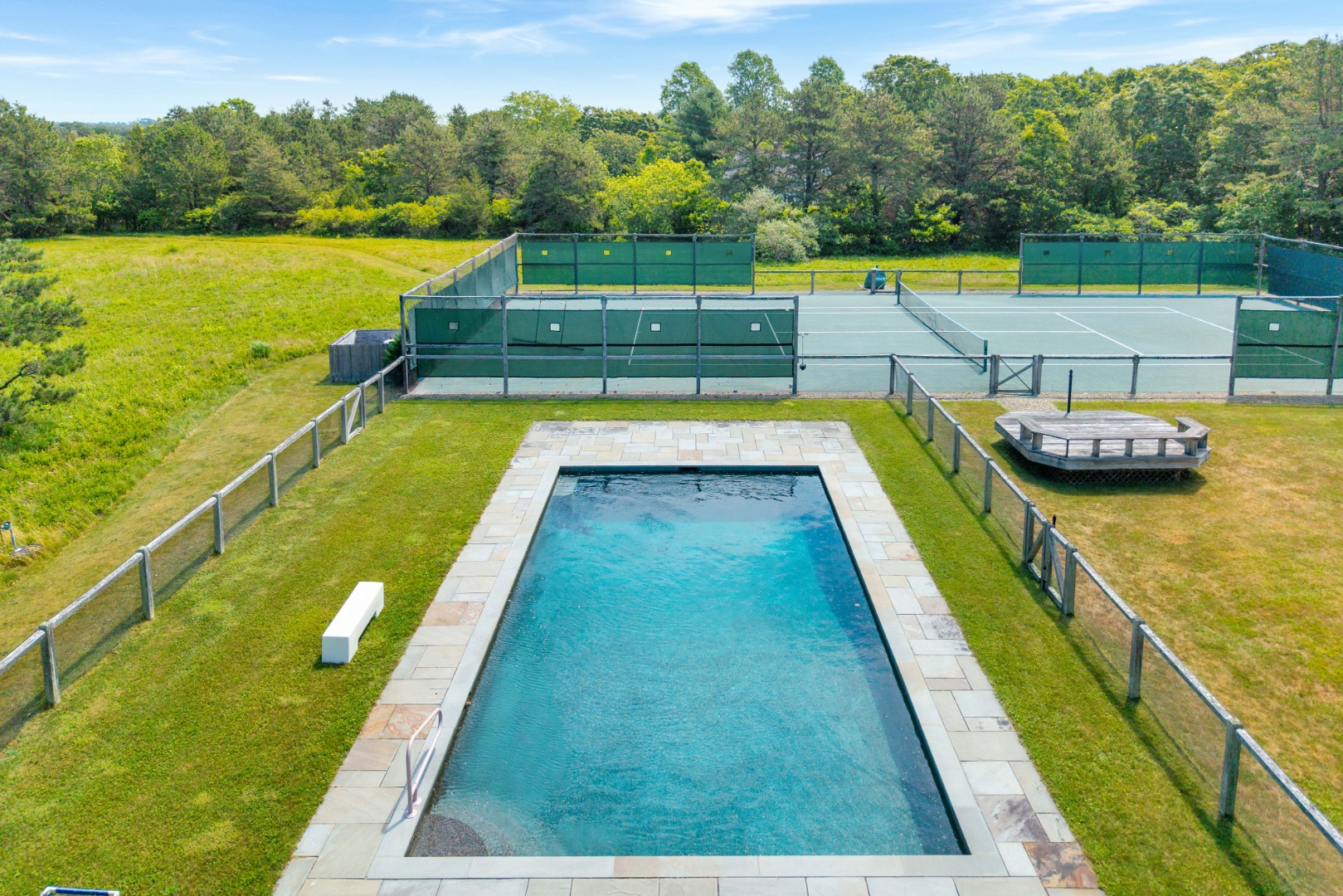 30 Elias Lane West Tisbury, MA 02568 - Photo 8 of 18 Heated pool and private tennis court.