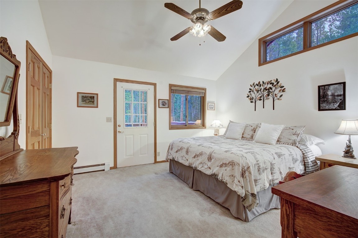 3824 Ski Hill Road Breckenridge, CO 80424 - Photo 18 of 47 a spacious bedroom with a bed and a desk