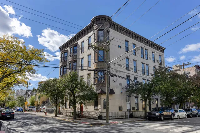 a front view of a building