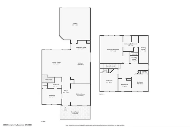 a view of a building with a large window