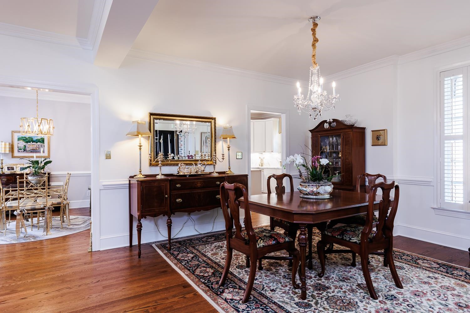 3359 Ridgecrest Court Raleigh, NC 27607 - Photo 11 of 37 a view of a dining room with furniture window and wooden floor