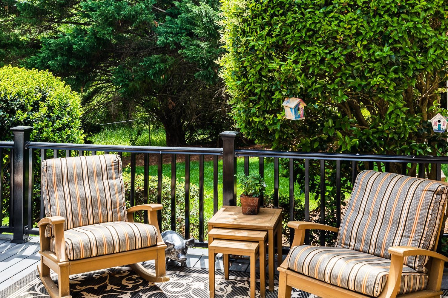 3359 Ridgecrest Court Raleigh, NC 27607 - Photo 36 of 37 a view of balcony with couch and chairs