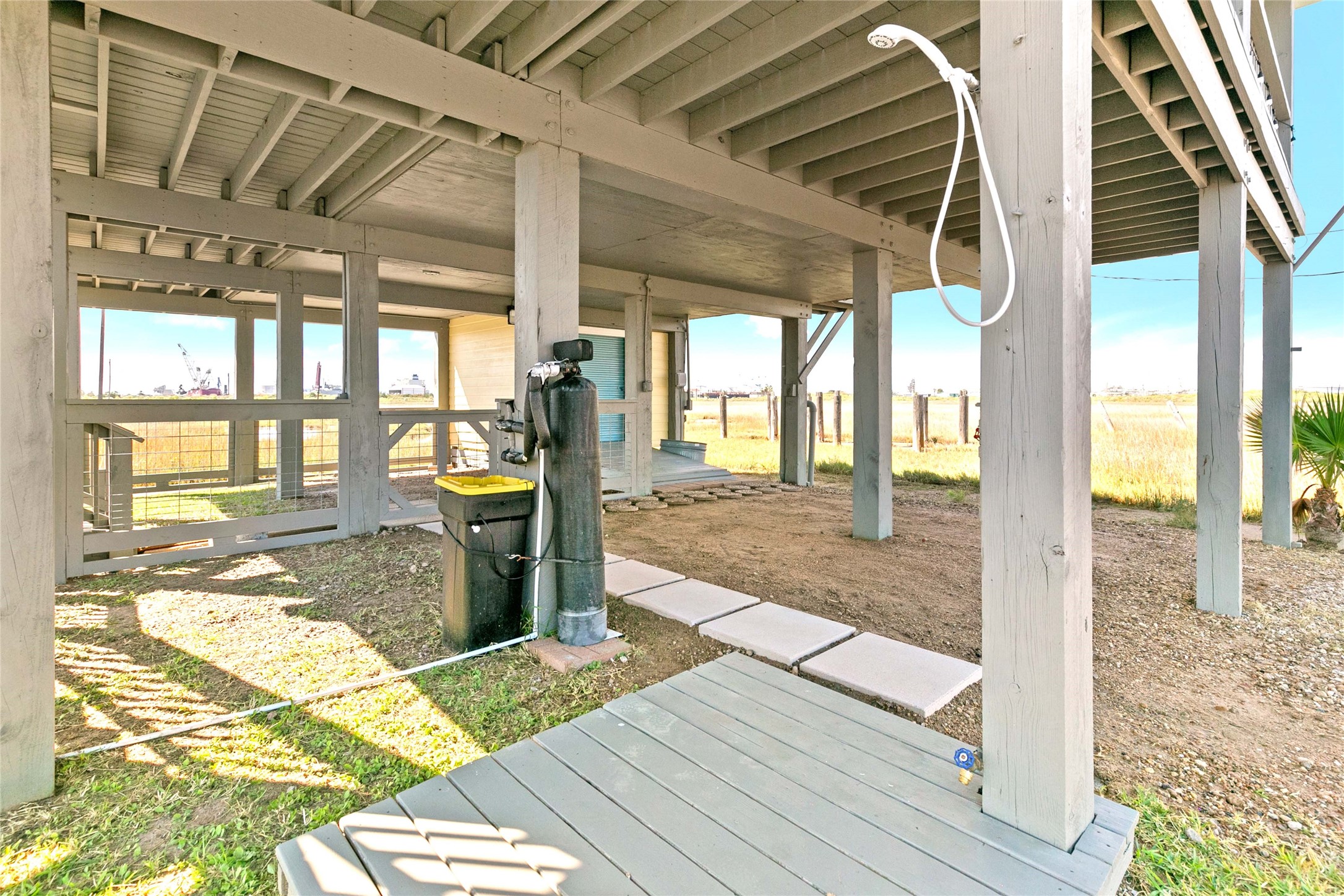 715 Caisson Street Surfside Beach, TX 77541 - Photo 29 of 35 Whole house water filtration system and outdoor shower.