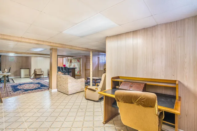 a bedroom with furniture and a couch