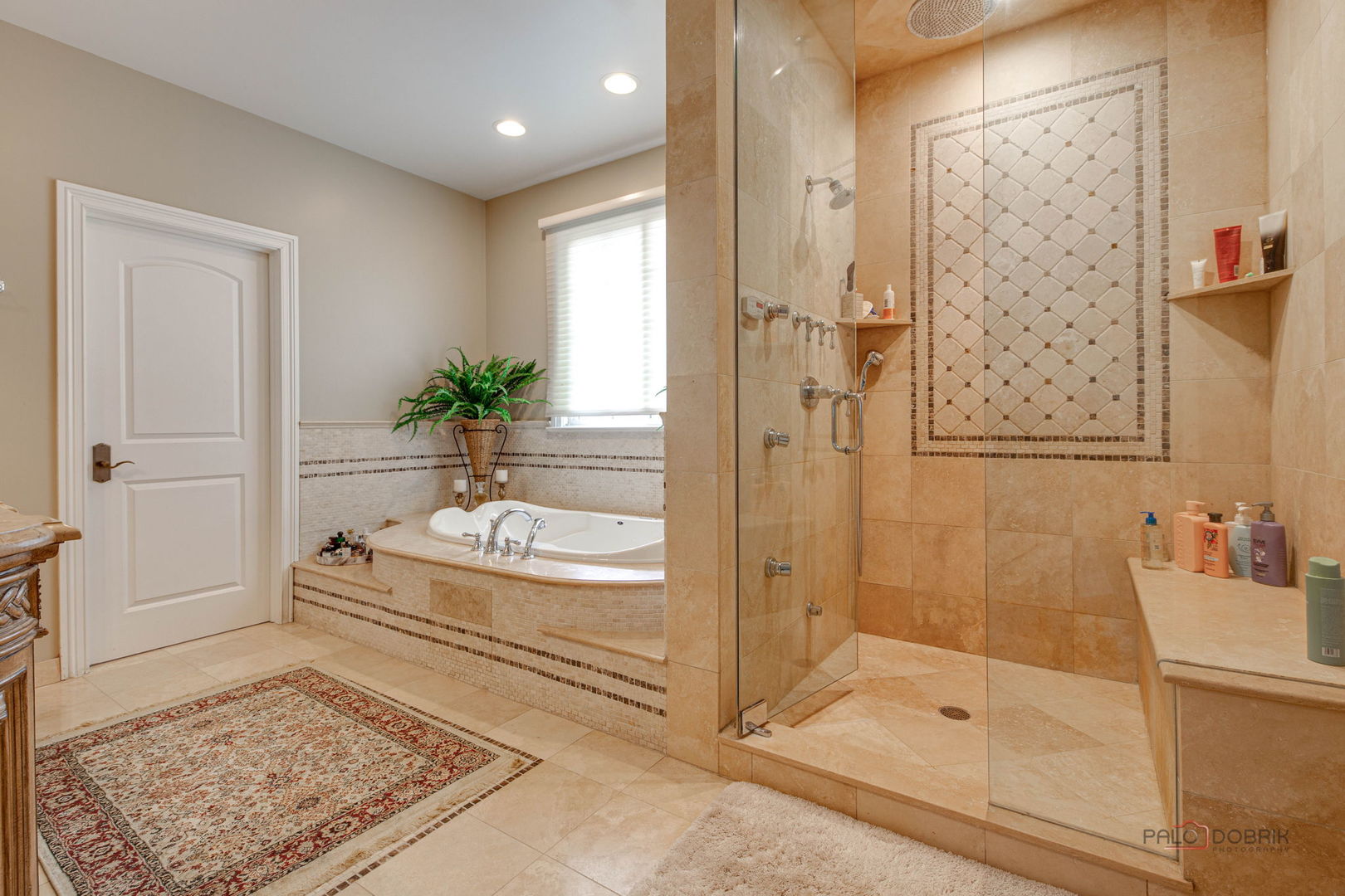300 Red Oak Road Northbrook, IL 60062 - Photo 30 of 40 a bathroom with a tub and shower