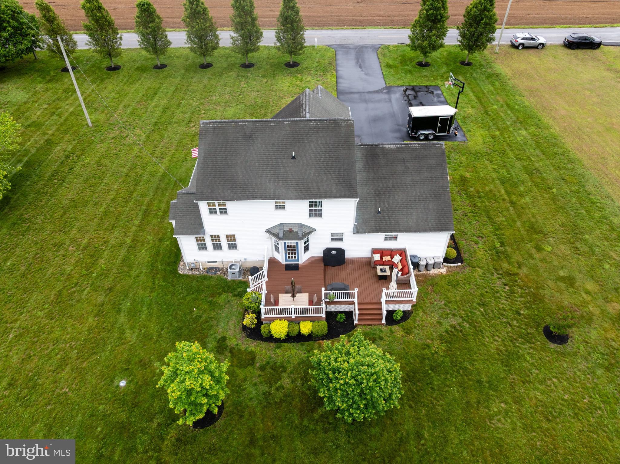 545 Lawrence Corner Road Pittsgrove, NJ 08318 - Photo 42 of 43 an aerial view of a house with a garden