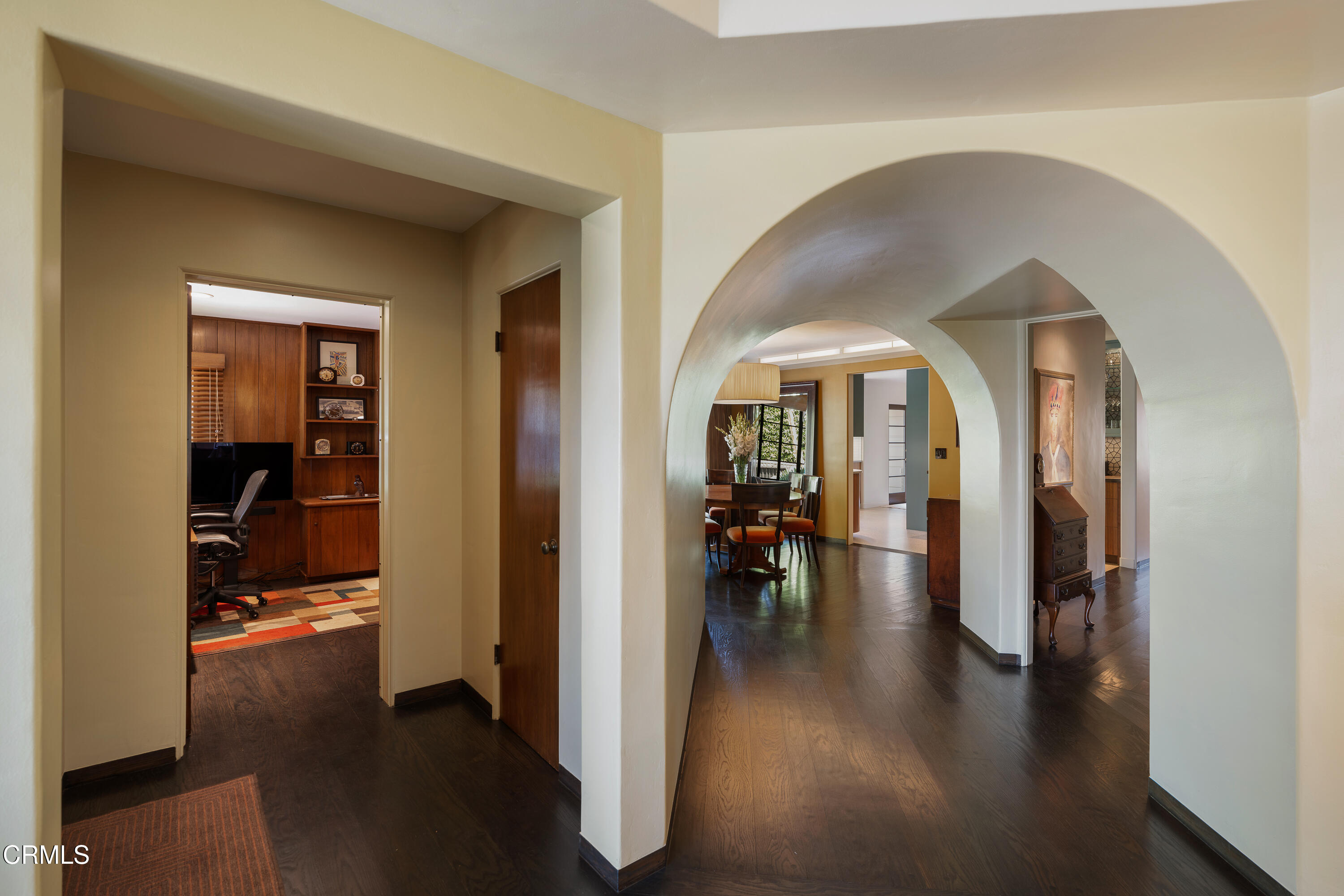3312 Thorndale Road Pasadena, CA 91107 - Photo 11 of 48 a view of living room and dining room with wooden floor