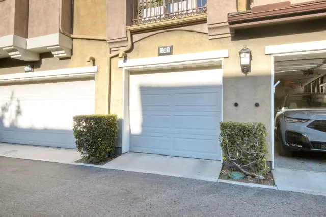 a view of a car garage door