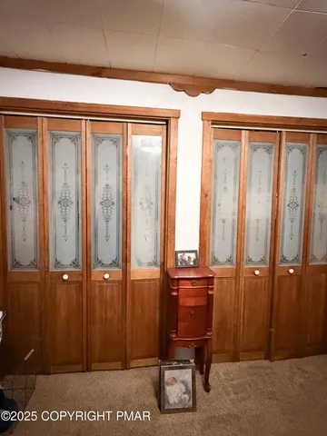 an entryway with a door