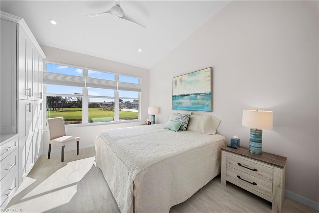 9231 Spring Run Boulevard, Unit 2109 Estero, FL 34135 - Photo 17 of 35 Master bedroom with view of the 6th hole