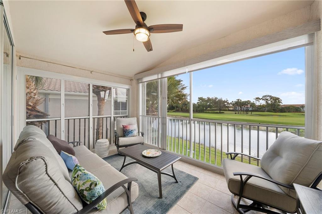 9231 Spring Run Boulevard, Unit 2109 Estero, FL 34135 - Photo 22 of 35 View of the 6th hole from the lanai