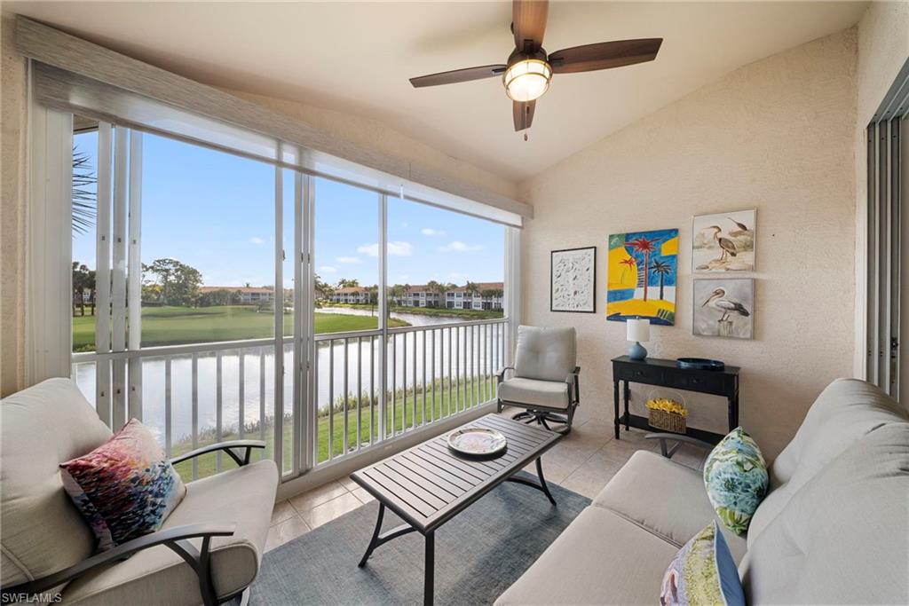 9231 Spring Run Boulevard, Unit 2109 Estero, FL 34135 - Photo 23 of 35 View of the 6th hole from the lanai