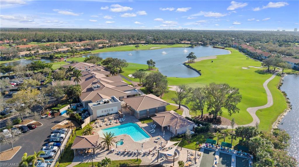 9231 Spring Run Boulevard, Unit 2109 Estero, FL 34135 - Photo 30 of 35 Spring Run aerial view from front of clubhouse