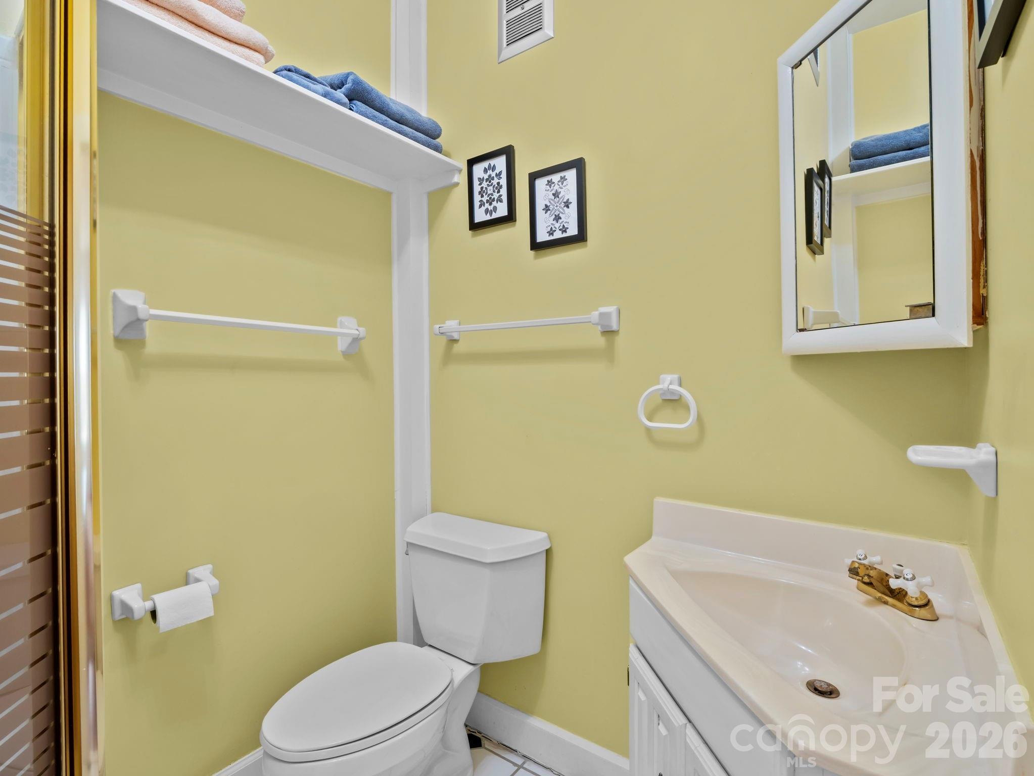 439 Lockhart Road Tryon, NC 28782 - Photo 18 of 43 a bathroom with a sink and a toilet