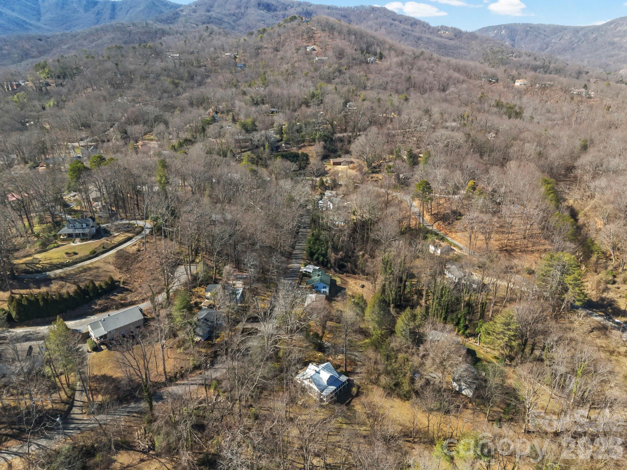 439 Lockhart Road Tryon, NC 28782 - Photo 37 of 43 a aerial view of a house with a yard