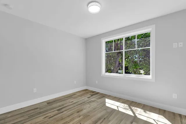 wooden floor in an empty room