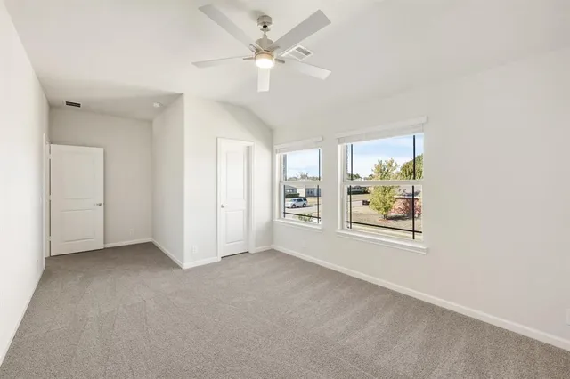 a view of a porch in front of a house