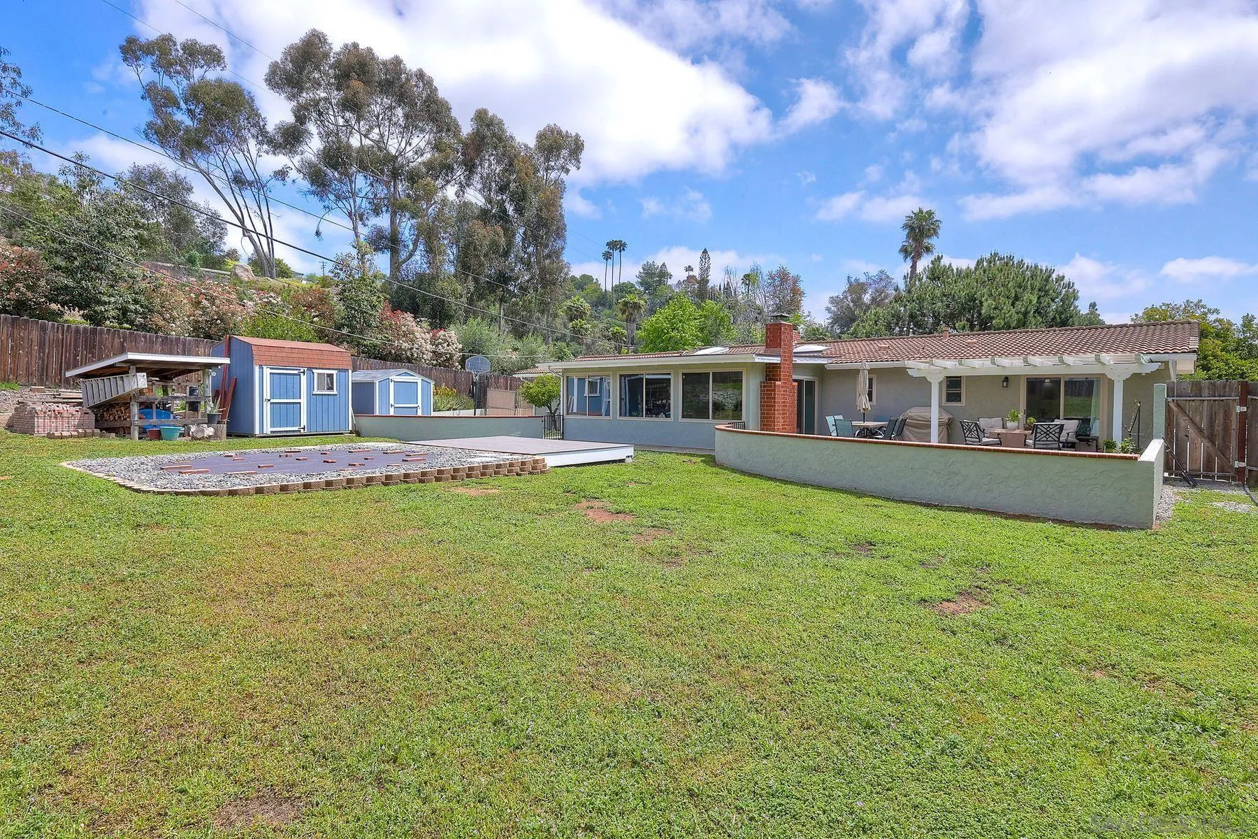 1915 Rockhoff Road Escondido, CA 92026 - Photo 32 of 43 a view of a house with a big yard
