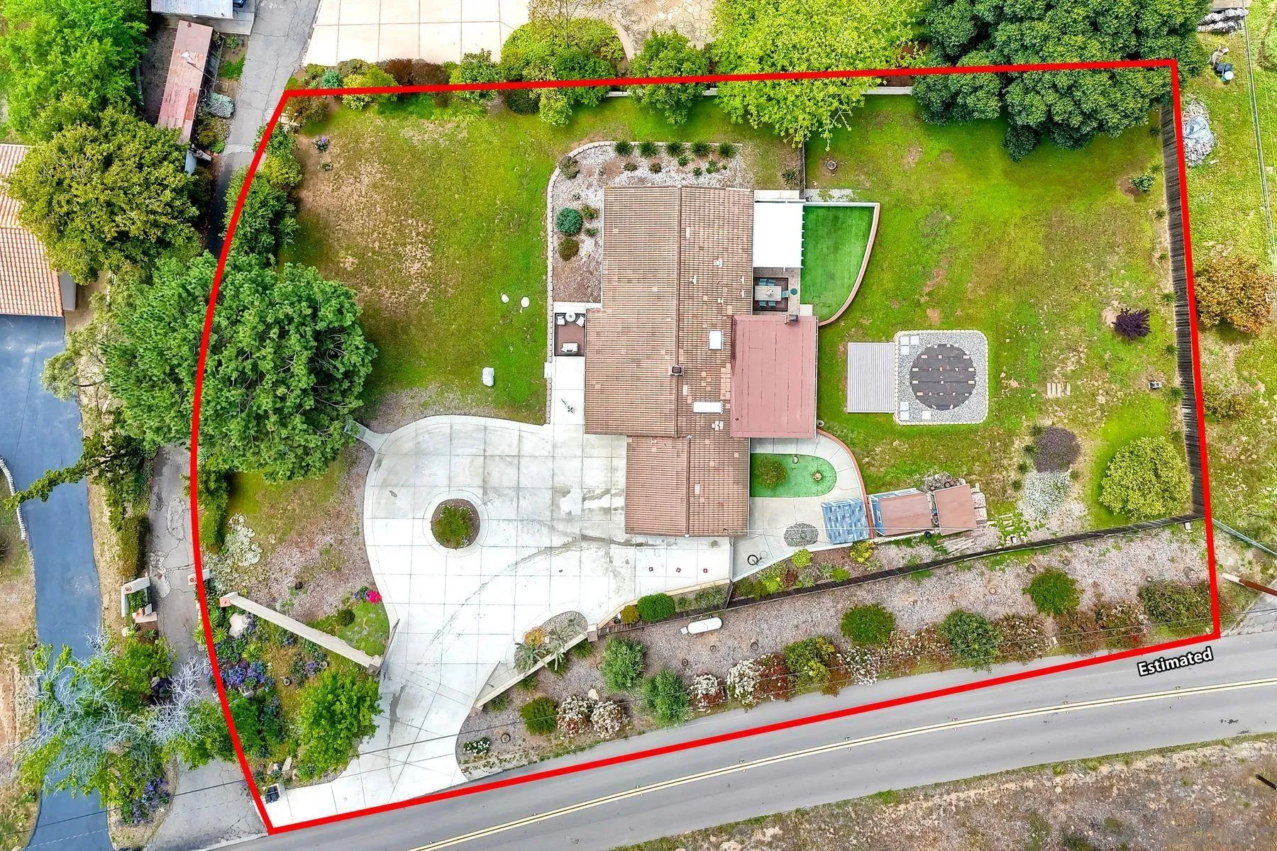 1915 Rockhoff Road Escondido, CA 92026 - Photo 38 of 43 an aerial view of a house having yard