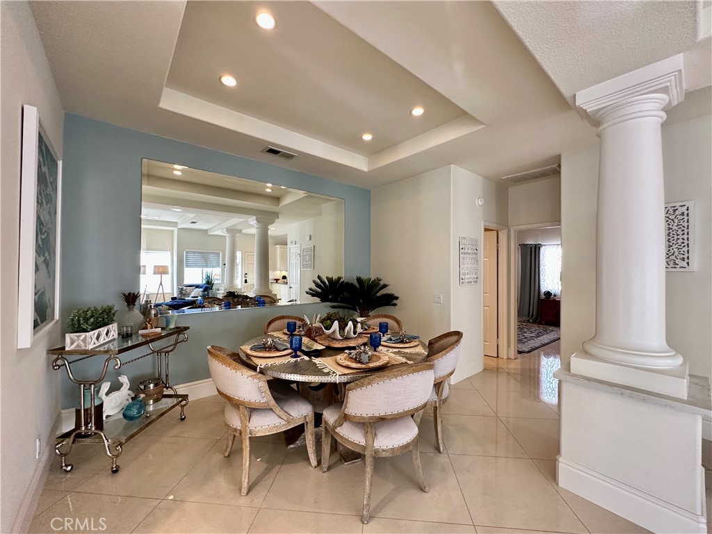 17 Centre Court, Unit 86 Dana Point, CA 92629 - Photo 12 of 21 a view of a dining room with furniture and a livingroom