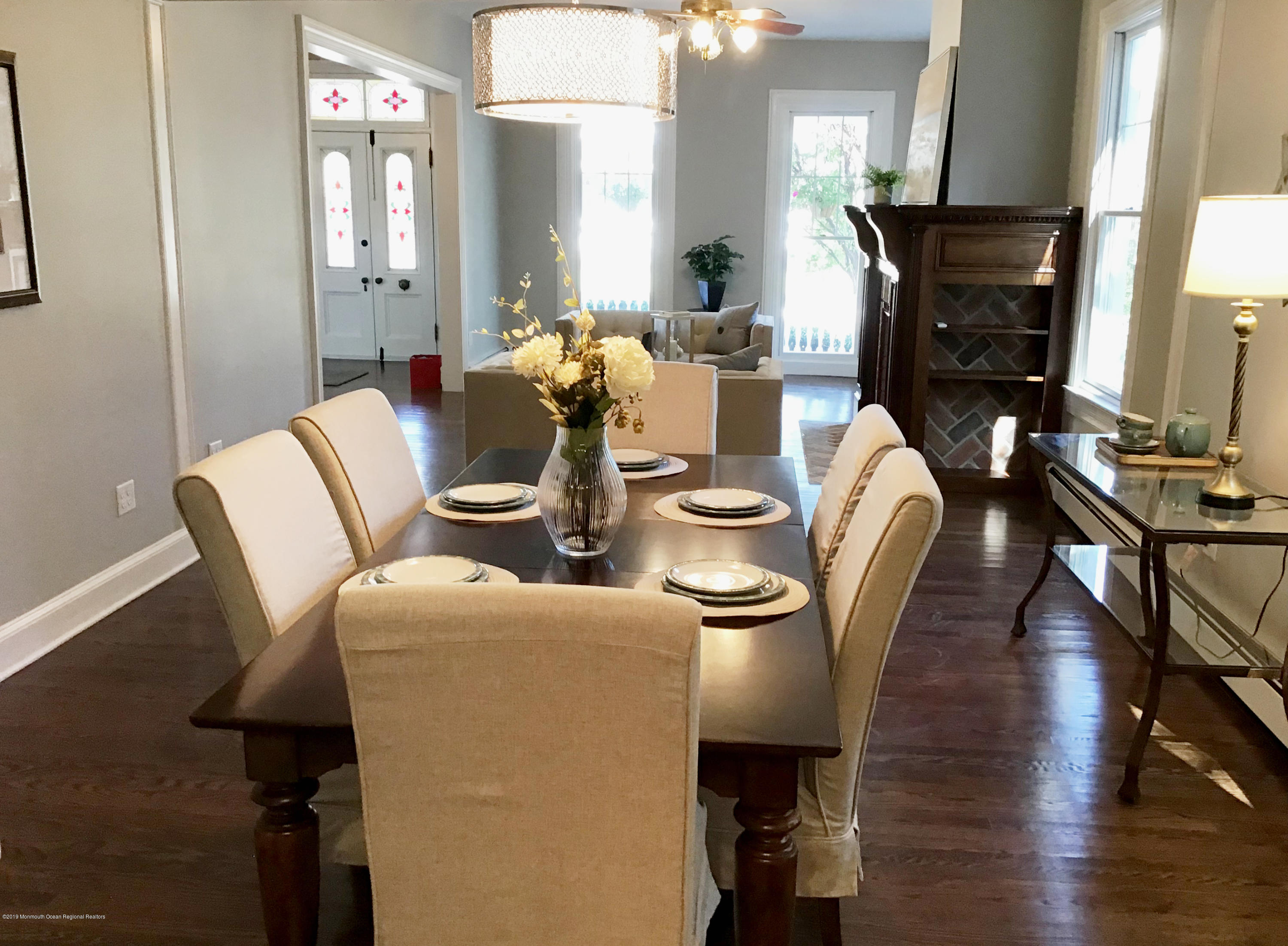 417 Ocean Road Spring Lake, NJ 07762 - Photo 7 of 40 Dining Room Toward Living Room