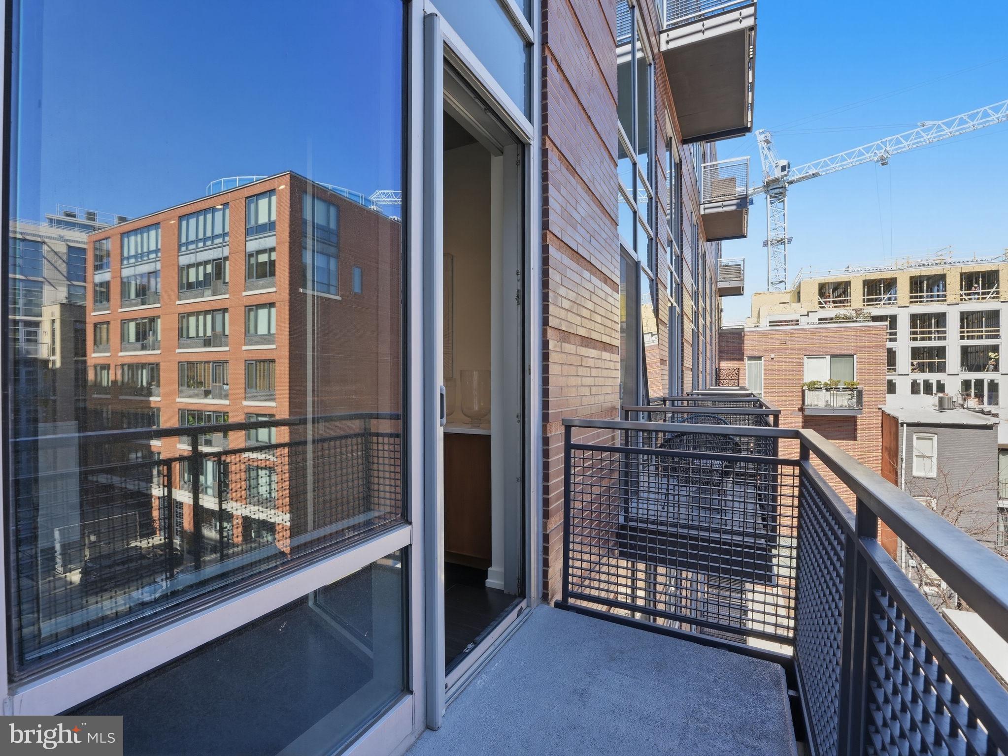 1515 15th Street Northwest, Unit 401 Washington, DC 20005 - Photo 8 of 37 Oversized Balcony positioned by Kit-LR